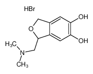 1-dimethylaminomethyl-5,6-dihydroxy-phthalan HBr_96142-94-8