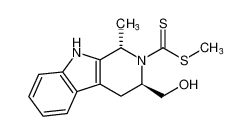 methyl (1S,3R)-3-(hydroxymethyl)-1-methyl-1,3,4,9-tetrahydro-2H-pyrido[3,4-b]indole-2-carbodithioate_96149-75-6