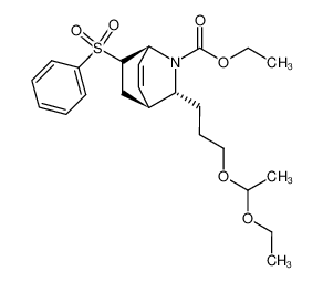 (1S,3R,4S)-7-Benzenesulfonyl-3-[3-(1-ethoxy-ethoxy)-propyl]-2-aza-bicyclo[2.2.2]oct-5-ene-2-carboxylic acid ethyl ester_96152-03-3