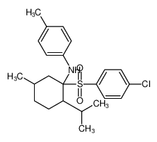 N-(1-((4-chlorophenyl)sulfonyl)-2-isopropyl-5-methylcyclohexyl)-4-methylaniline_96160-60-0