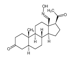 18-Hydroxyimino-5α-pregnan-3,20-dion_96167-84-9