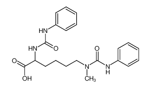 2-Phenylcarbamoylamino-6-(phenylcarbamoyl-methyl-amino)-capronsaeure_96168-52-4