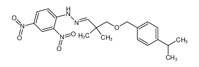 3-(p-Isopropyl-benzyloxy)-2,2-dimethyl-propanal-(1)-2,4-dinitro-phenylhydrazon_96168-59-1