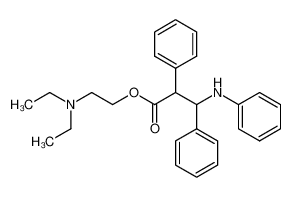 2,3-Diphenyl-3-phenylamino-propionic acid 2-diethylamino-ethyl ester_96174-56-0
