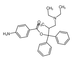 4-Amino-benzoic acid 3-diethylamino-2-methyl-1,1-diphenyl-propyl ester_96174-57-1
