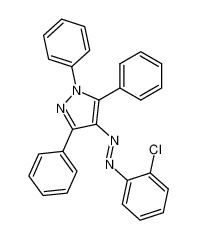 4-(2-chloro-phenylazo)-1,3,5-triphenyl-1H-pyrazole_96176-16-8