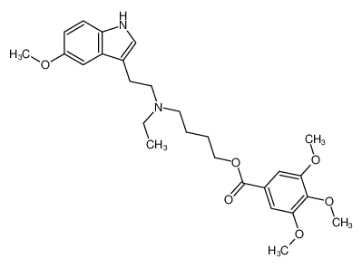 4-(N-Ethyl-2-(5-methoxy-indol-3-yl)-ethylamino)-butyl-3,4,5-trimethoxybenzoat_96176-75-9
