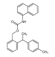 Naphthalen-1-yl-carbamic acid 2-(1-p-tolyl-ethyl)-benzyl ester_96177-98-9