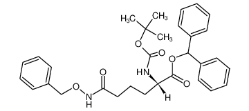 α-benzhydryl O-benzyl-Nα-(tert-butyloxycarbonyl)-L-α-aminoadipo-δ-hydroxamate_96195-10-7