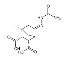 (+-)(1Ξ)-1,4-dimethyl-5-semicarbazono-norbornane-2r,3c-dicarboxylic acid_962-93-6