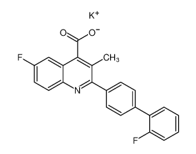 potassium 6-fluoro-2-(2'-fluoro-[1,1'-biphenyl]-4-yl)-3-methylquinoline-4-carboxylate CAS:96202-41-4 manufacturer & supplier