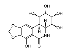 (1R,2S,3S,4S,4aR,11bR)-1,2,3,4,7-pentahydroxy-2,3,4,4a,5,11b-hexahydro-1H-[1,3]dioxolo[4,5-j]phenanthridin-6-one_96203-70-2