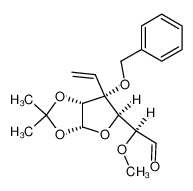 (S)-((3aR,5R,6R,6aR)-6-Benzyloxy-2,2-dimethyl-6-vinyl-tetrahydro-furo[2,3-d][1,3]dioxol-5-yl)-methoxy-acetaldehyde_96212-49-6
