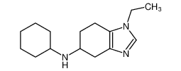1H-Benzimidazol-5-amine, N-cyclohexyl-1-ethyl-4,5,6,7-tetrahydro-_96224-10-1