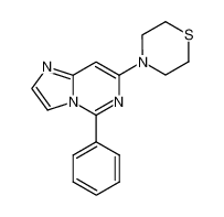5-phenyl-7-(4-thiomorpholino)imidazo[1,2-c]pyrimidine_96225-72-8