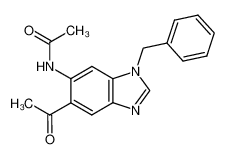 6-acetamido-5-acetyl-1-benzylbenimidazole_96228-51-2