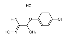 2-(4-Chloro-phenoxy)-N-hydroxy-propionamidine; hydrochloride_96234-74-1