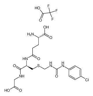 S-(N'-(4-chlorophenyl)ureidomethyl)glutathione trifluoroacetate salt hydrate_96236-79-2