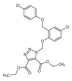 1-[4-Chloro-2-(4-chloro-phenoxymethyl)-phenoxymethyl]-1H-[1,2,3]triazole-4,5-dicarboxylic acid diethyl ester_96239-26-8