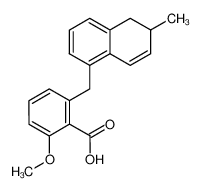 2-Methoxy-6-(6-methyl-5,6-dihydro-naphthalen-1-ylmethyl)-benzoic acid_96239-80-4