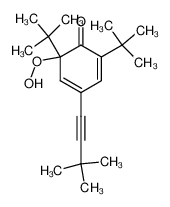 2,6-Di-tert-butyl-4-(3,3-dimethyl-but-1-ynyl)-6-hydroperoxy-cyclohexa-2,4-dienone_96251-03-5
