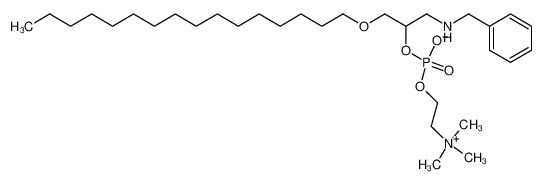 3-benzylamino-1-O-hexadecyl-propan-1.2-diol-2-O-phosphocholine_96251-44-4