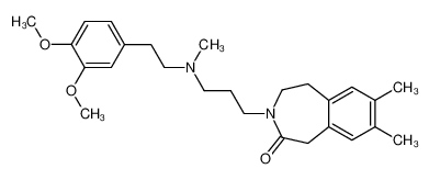 3-(3-{[2-(3,4-Dimethoxy-phenyl)-ethyl]-methyl-amino}-propyl)-7,8-dimethyl-1,3,4,5-tetrahydro-benzo[d]azepin-2-one_96255-00-4