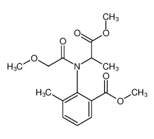 methyl 2-(2-methoxy-N-(1-methoxy-1-oxopropan-2-yl)acetamido)-3-methylbenzoate_96258-92-3