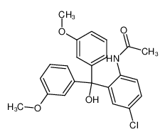 (2-Acetamido-5-chlor-phenyl)-bis-(3-methoxy-phenyl)-carbinol_96261-61-9
