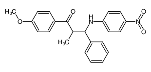 β-(4-Nitro-anilino)-4-methoxy-α-methyl-β-phenyl-propiophenon_96261-80-2