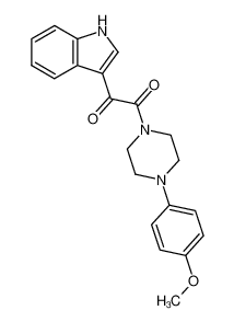 1-(indol-3-yl-oxo-acetyl)-4-(4-methoxy-phenyl)-piperazine_96265-45-1