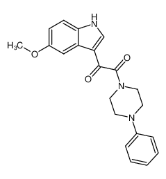 1-[(5-methoxy-indol-3-yl)-oxo-acetyl]-4-phenyl-piperazine_96265-46-2