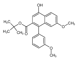 4-Hydroxy-7-methoxy-1-(3-methoxy-phenyl)-β-napthoesaeure-tert.-butylester_96267-40-2