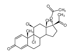 9α,11β-Dichlor-17α-acetoxy-pregnadien-(1,4)-dion-(3,20) CAS:96268-33-6