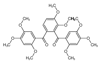 3,4-Dimethoxy-1,2-bis-(2',4',5'-trimethoxy-benzoyl)-benzol_96271-95-3
