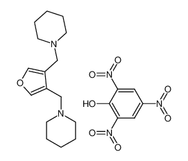 3,4-bis(piperidin-1-ylmethyl)furan compound with picric acid (1:1)_96276-10-7