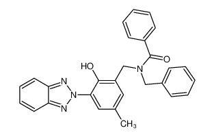 2-benzotriazol-2-yl-6-[(benzoyl-benzyl-amino)-methyl]-4-methyl-phenol_96277-49-5