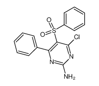 4-Chloro-6-phenyl-5-phenylsulphonylpyrimidin-2-amine_96280-50-1