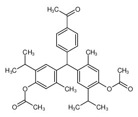 α,α-bis(4-acetoxy-5-propyl-2-methoxyphenyl)-4-acetyltoluene_96292-97-6