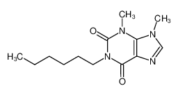 1-hexyl-3,9-dimethyl-3,9-dihydro-purine-2,6-dione_96294-36-9
