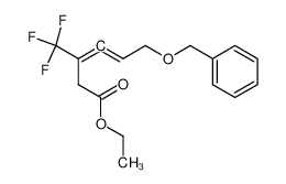 6-Benzyloxy-3-trifluoromethyl-hexa-3,4-dienoic acid ethyl ester_96302-95-3