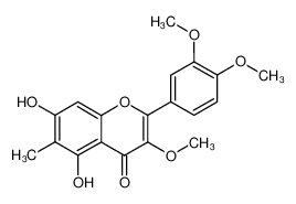2-(3,4-dimethoxy-phenyl)-5,7-dihydroxy-3-methoxy-6-methyl-chromen-4-one_96308-82-6