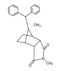 10-Benzhydryl-10-hydroxy-4-methyl-4-aza-tricyclo[5.2.1.02,6]decane-3,5-dione_96309-57-8