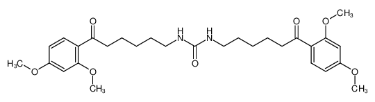 1,3-Bis-[6-(2,4-dimethoxy-phenyl)-6-oxo-hexyl]-urea_96310-07-5