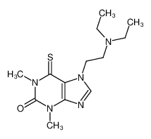 7-(2-diethylamino-ethyl)-1,3-dimethyl-6-thioxo-1,3,6,7-tetrahydro-purin-2-one_96313-21-2