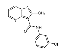 N-(3'-chlorophenyl)-2-methylpyrazolo(1,5-a)pyrimidine-3-carboxamide_96319-41-4