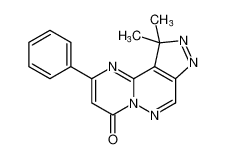 10,10-dimethyl-2-phenylpyrazolo[4,3-d]pyrimido[1,2-b]pyridazin-4(10H)-one_96338-06-6