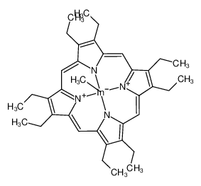 {(octaethylporphyrinato)(σ-C2H5)indium}(1-) radical_96363-83-6