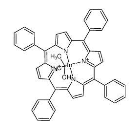 {(tetraphenylporphyrinato)(σ-C(CH3)3)indium}(1-) radical_96363-88-1