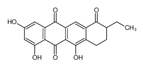 2-ethyl-5,7,9-trihydroxy-3,4-dihydro-2H-tetracene-1,6,11-trione_96385-21-6